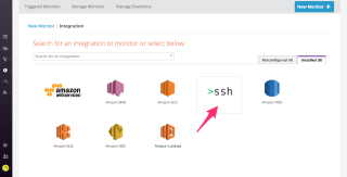 SSHインテグレーションを選択