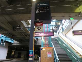 電車とバスで共用のホーム